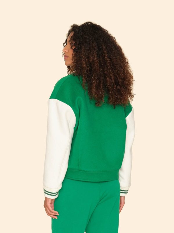 Green Chalk Varsity Jacket - Image 3