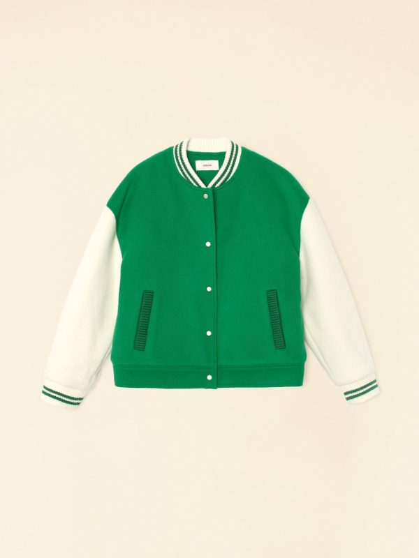 Green Chalk Varsity Jacket - Image 5