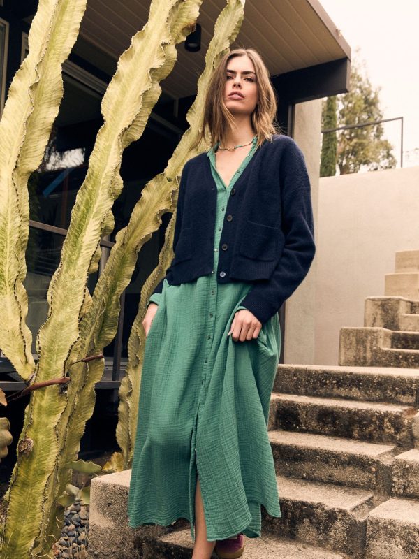 Bottle Green Boden Gauze Dress - Image 2