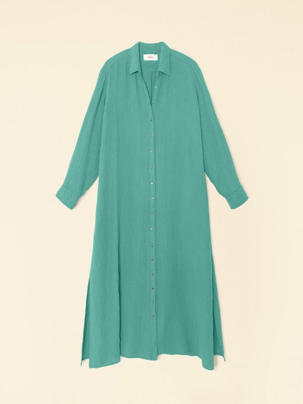 Bottle Green Boden Gauze Dress - Image 5