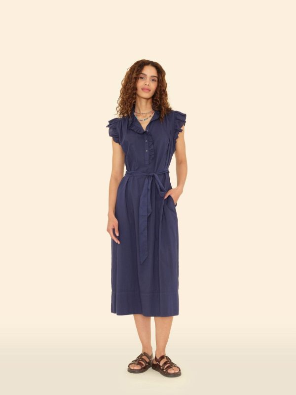 Navy April Dress