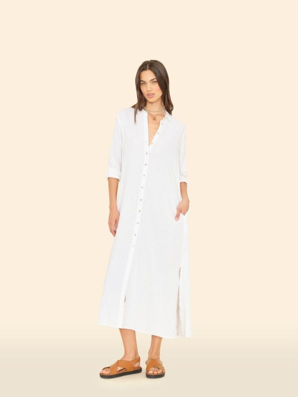 White Boden Linen Dress