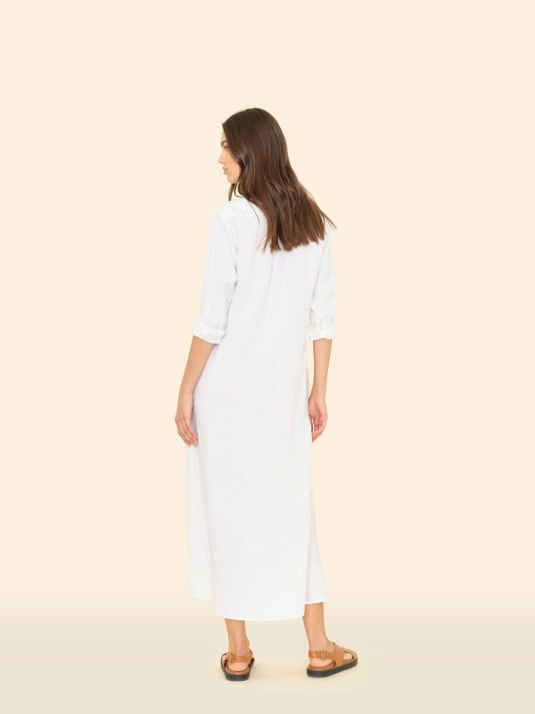 White Boden Linen Dress - Image 2