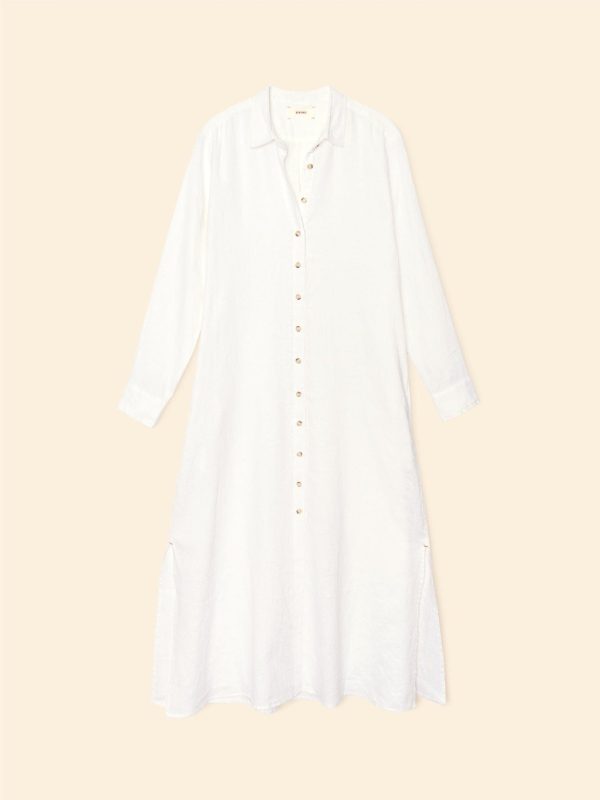 White Boden Linen Dress - Image 3