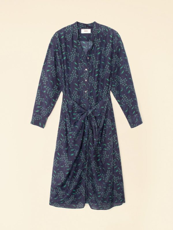 Navy Green Alana Dress - Image 4