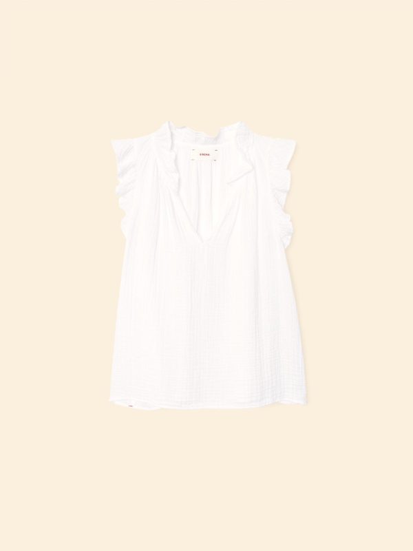 White Bex Gauze Top - Image 4