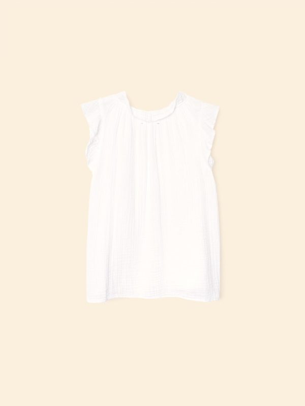 White Bex Gauze Top - Image 5