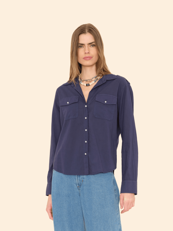 Navy Phoebe Shirt