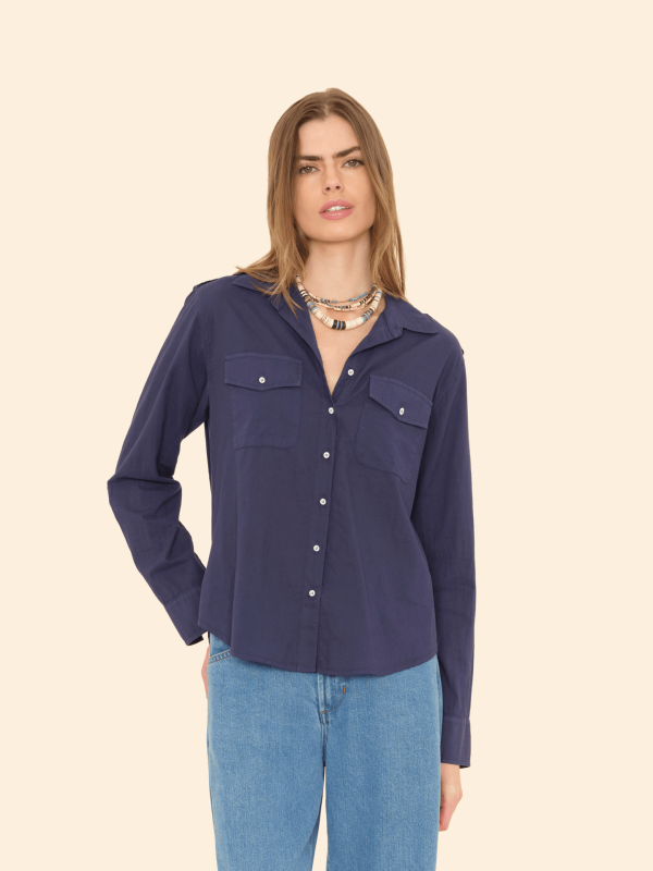 Navy Phoebe Shirt - Image 2