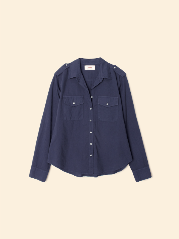 Navy Phoebe Shirt - Image 3