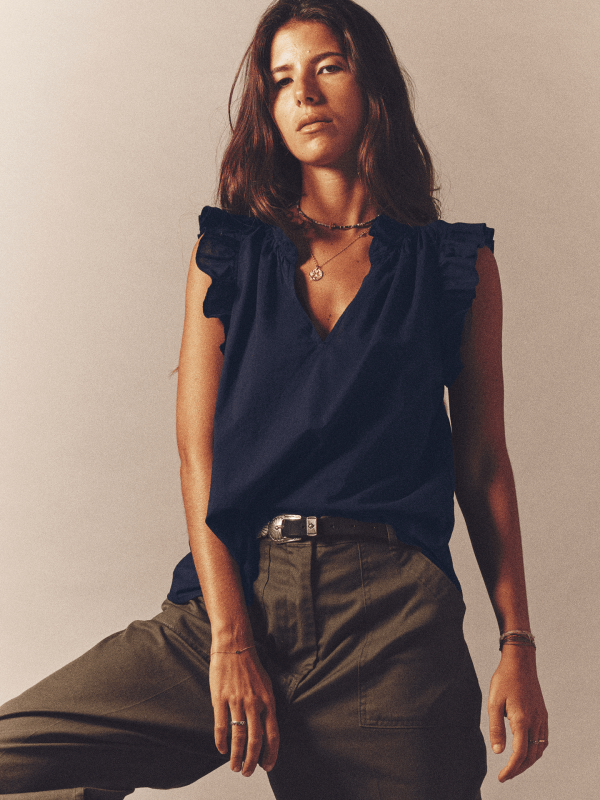 Navy Bex Top