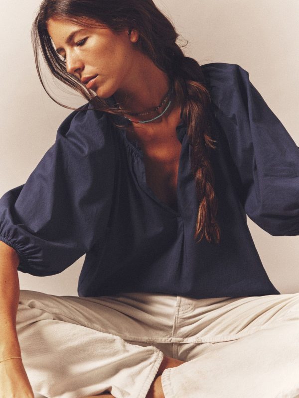 Navy Jules Top