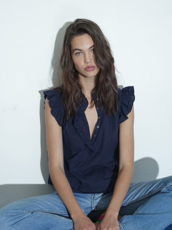 Navy Brenna Top - Image 2