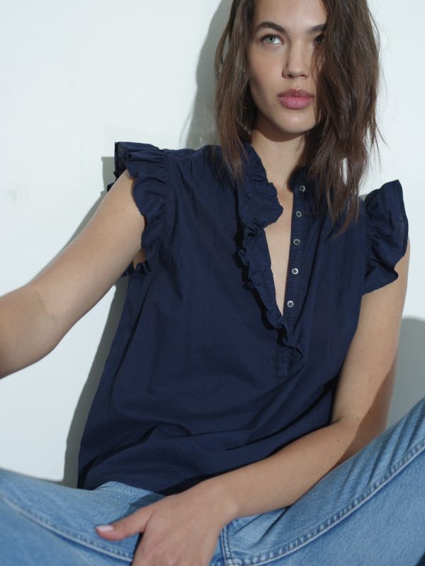 Navy Brenna Top - Image 4