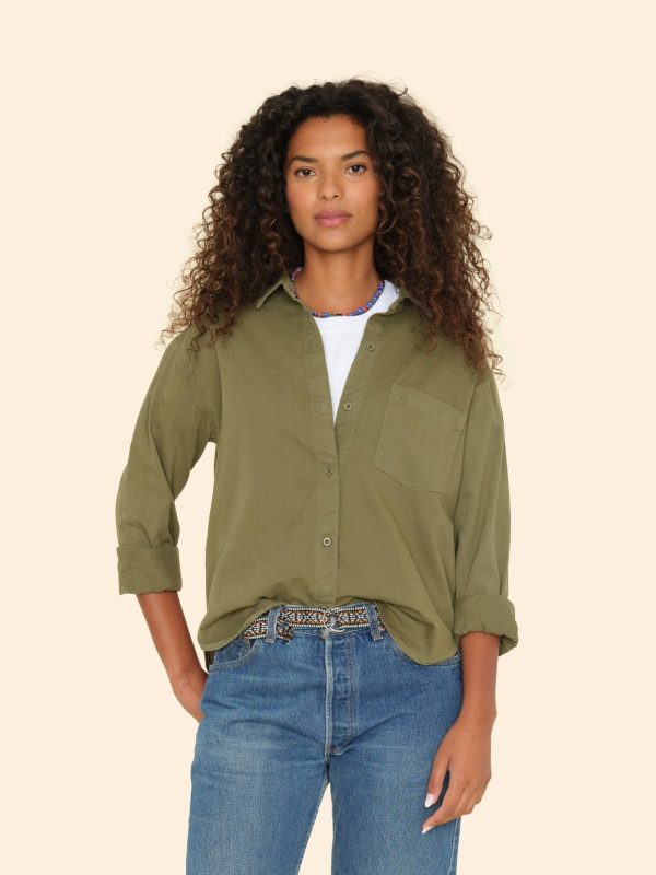 Hazy Sage Asher Twill Shirt