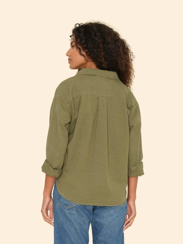 Hazy Sage Asher Twill Shirt - Image 2