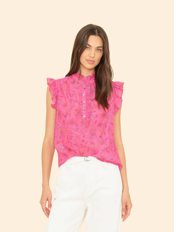 Fuchsia Melon Brenna Top