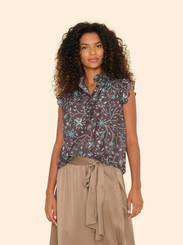 Graphite Mint Brenna Top
