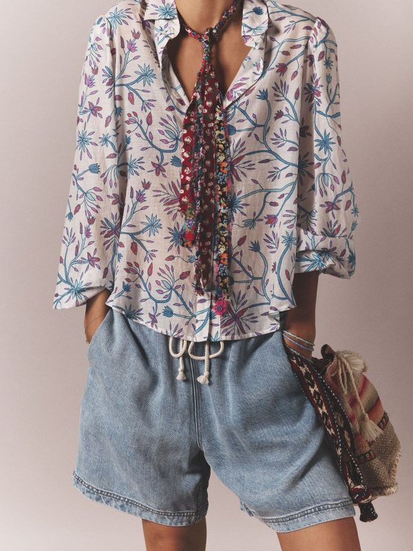 Ivory Blue Belle Shirt - Image 2