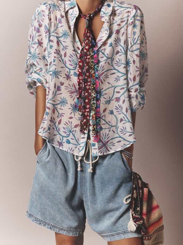 Ivory Blue Belle Shirt - Image 3