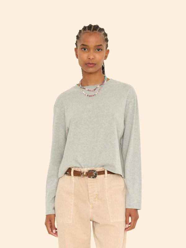 Heather Grey Terrance Tee