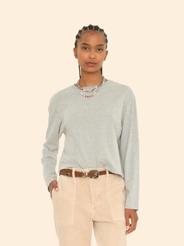 Heather Grey Terrance Tee - Image 3