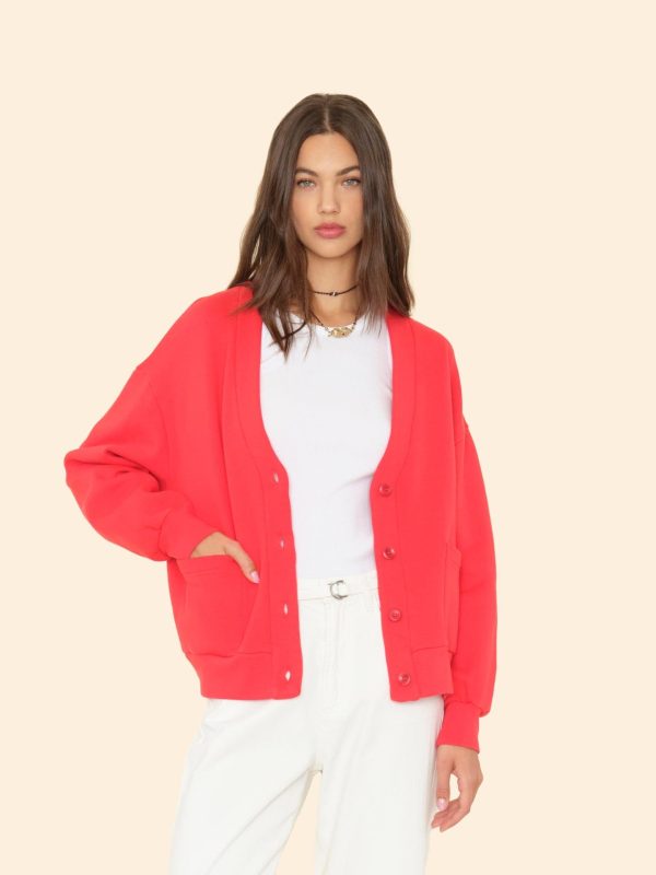 Jetty Red Benny Cardigan - Image 3