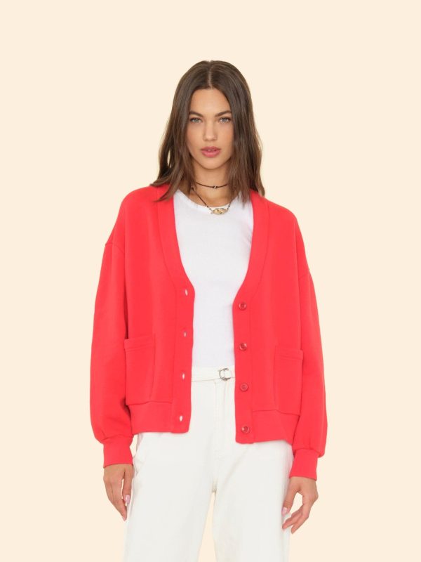 Jetty Red Benny Cardigan - Image 5
