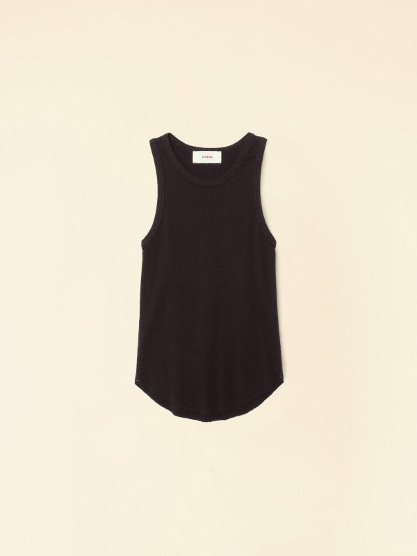 True Black Arynn Fine Rib Tank Top - Image 3