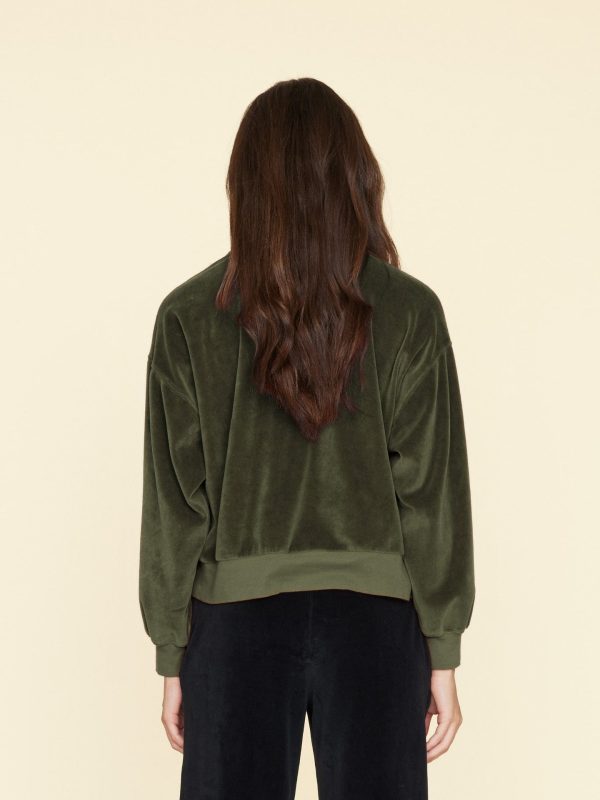Olivine Huxley Velour Sweatshirt - Image 2