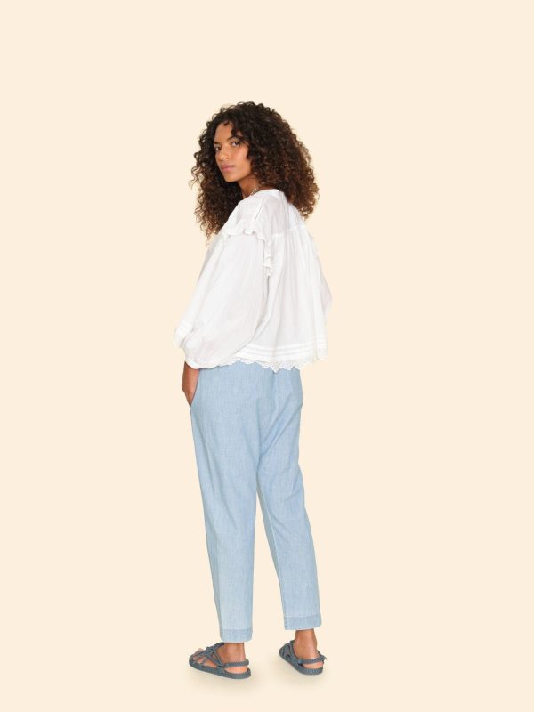 Dusty Blue Draper Pant - Image 3