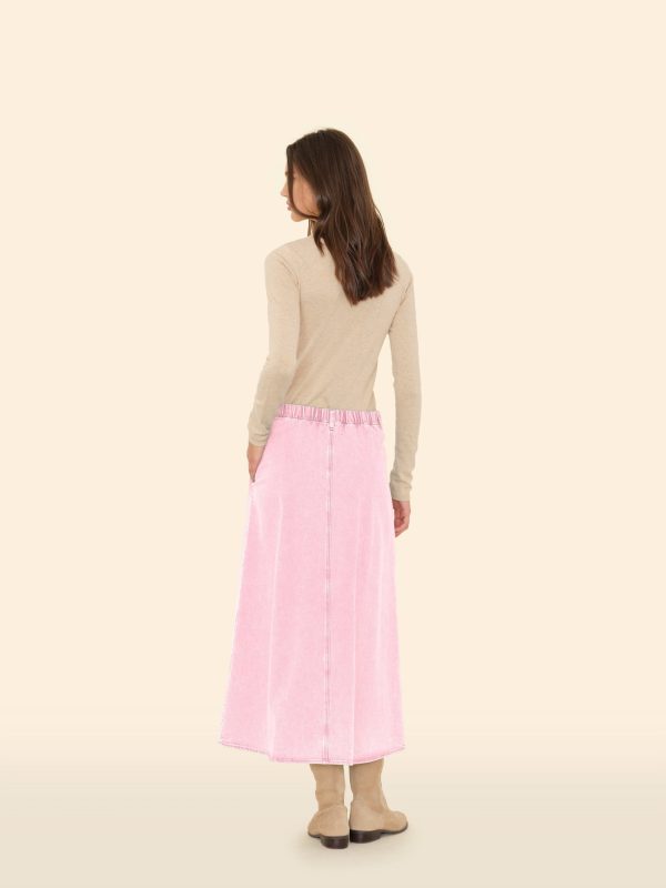 Petal Pink Spence Denim Skirt - Image 2