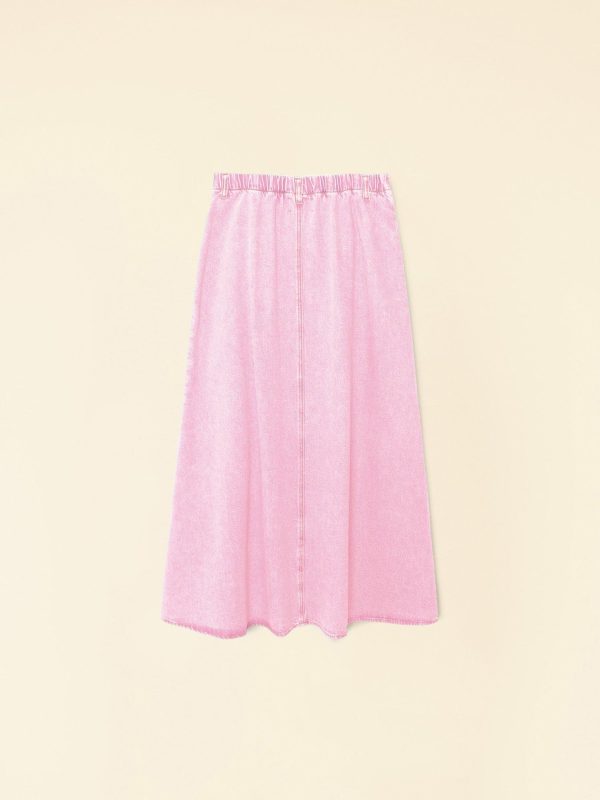 Petal Pink Spence Denim Skirt - Image 4