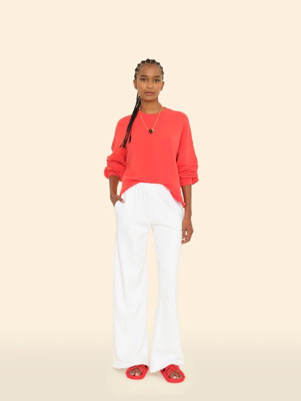 White Emmette Sweatpant